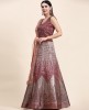 Fancy Heavy Organza Fabric with Elegant Real Mirror & Codding work Lehenga